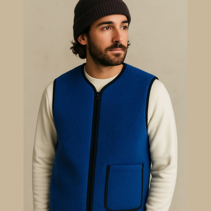 Curly Fleece COBALT Cobalt
